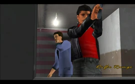 Tommy looking for Cassidy in the shooting range.