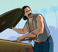 Artwork of Umberto Robina from GTA Vice City Stories.