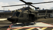 The Valkyrie in the Original Version of GTA Online. (Rear quarter view)