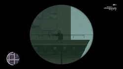 A sniper on this building's rooftop.