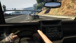 Driver's first-person view
