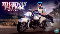 Police Bike with limited-time Summer Highway Patrol Outfit.
