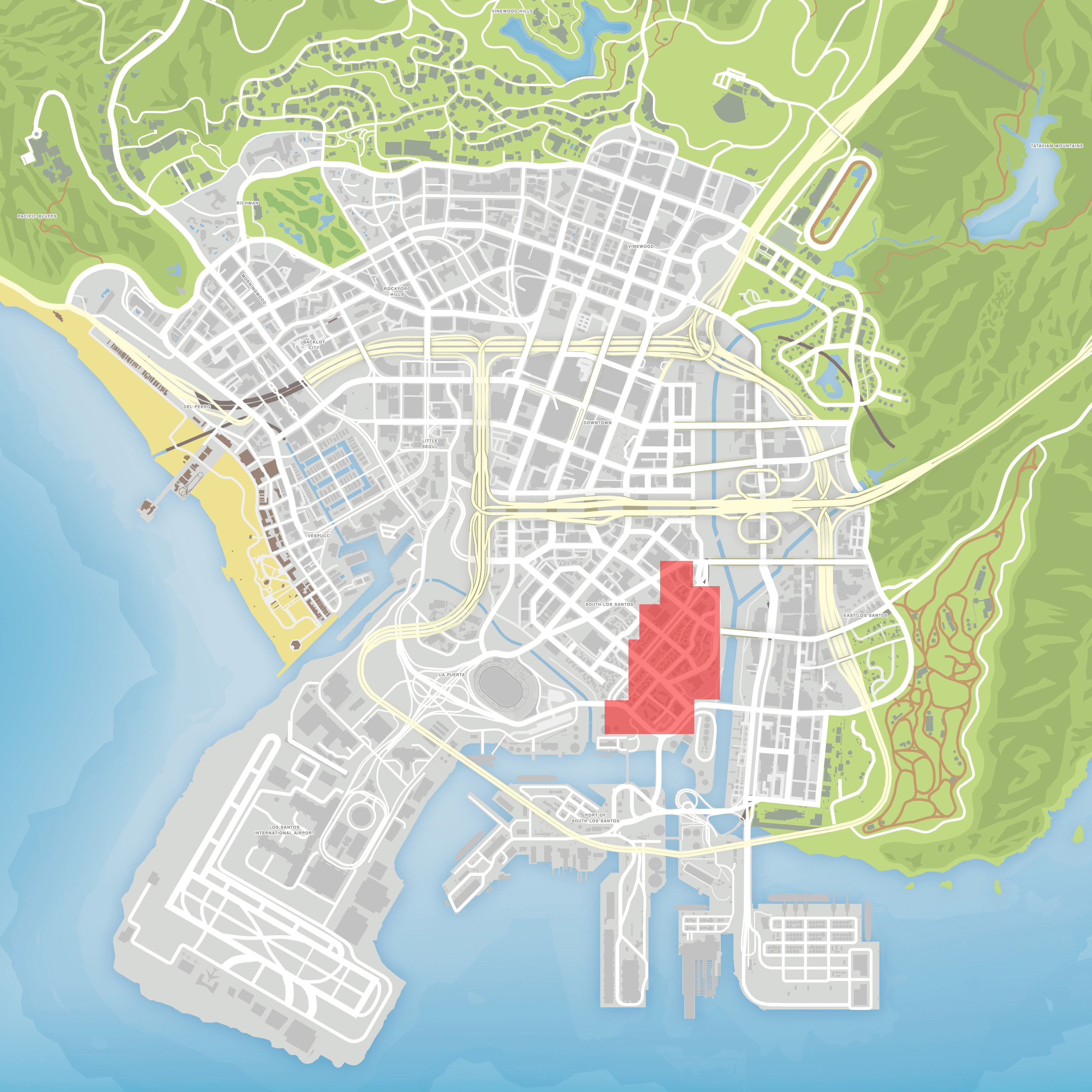 gta v map locations