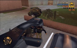 Claude taking D-Ice's Infernus.