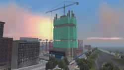 The Staunton Plaza construction site.