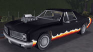 The gang's vehicle, Diablo Stallion, in GTA III.