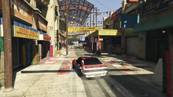 The narrow  represents the first green zone