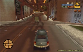 Claude on his way to Marco's Bistro.