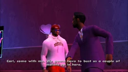 And tells CJ to come with him.