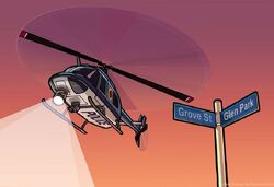 how to get a police helicopter in GTA San Andreas 