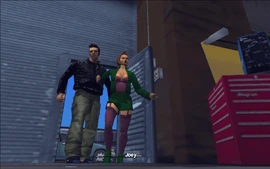 Misty gets excited after seeing Joey and runs to hug him.