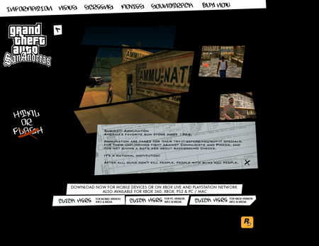 Grand Theft Auto San Andreas - Flash Microsite : Rockstar Games : Free  Download, Borrow, and Streaming : Internet Archive