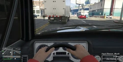 Driver's first-person view
