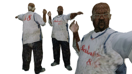 The cutscene model used as a prop for Big Smoke's Crack Palace.