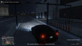 Reaching the airport.