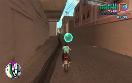 Collecting the checkpoints in the alleyways in Ocean Beach.