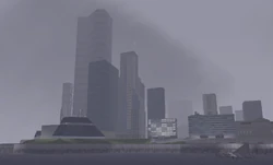 Torrington's skyline, as viewed to the west from Callahan Point, Portland.