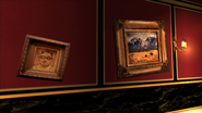 Vandalized paintings after Shakedown.