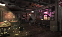 Angels of Death clubhouse interior.