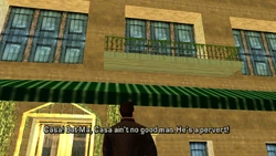 Toni tells his mother that Casa is a pervert.