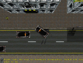 A drunk Zel enters the London Cab. The protagonist is told to take him to the docks in Southeast Bermondsey.