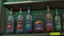 Several bottles of Cherenkov Vodka in Grand Theft Auto V.