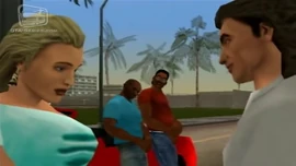 Victor Vance arrives at Escobar International Airport, looking at a lovely couple, waiting for a family member.
