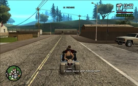 Catalina and Carl begin chasing the bandits.