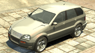 A Rebla with a rear spoiler in Grand Theft Auto IV. (Rear quuarter view)