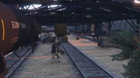 The rail yards.