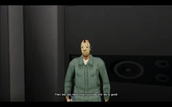 Cam tells the manager that he has nothing to be happy about, as Cam can bypass the time lock, he just needs his key card.