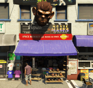 The only place in the series where masks can be purchased, the Vespucci Movie Masks store in Vespucci, Los Santos, featured in Grand Theft Auto V.