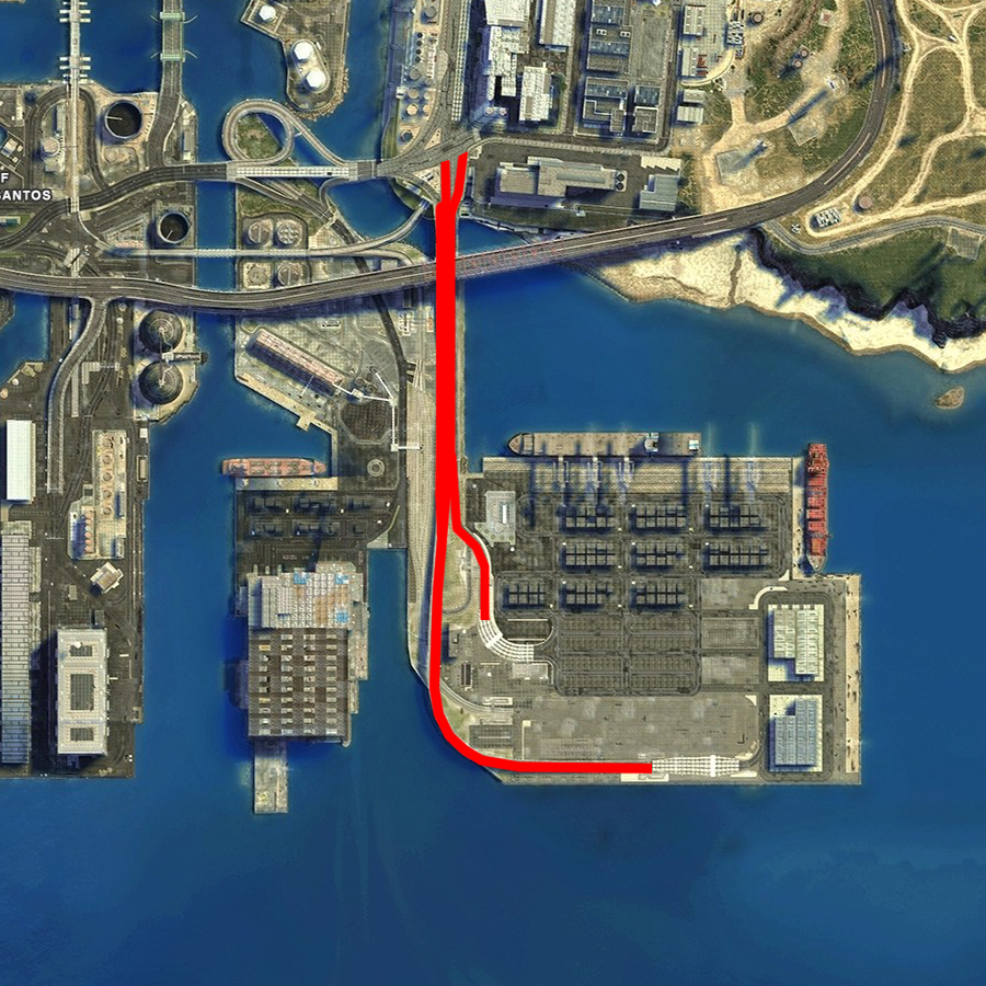 GTA V Map for Assetto Corsa - Jetsam Terminal Port 