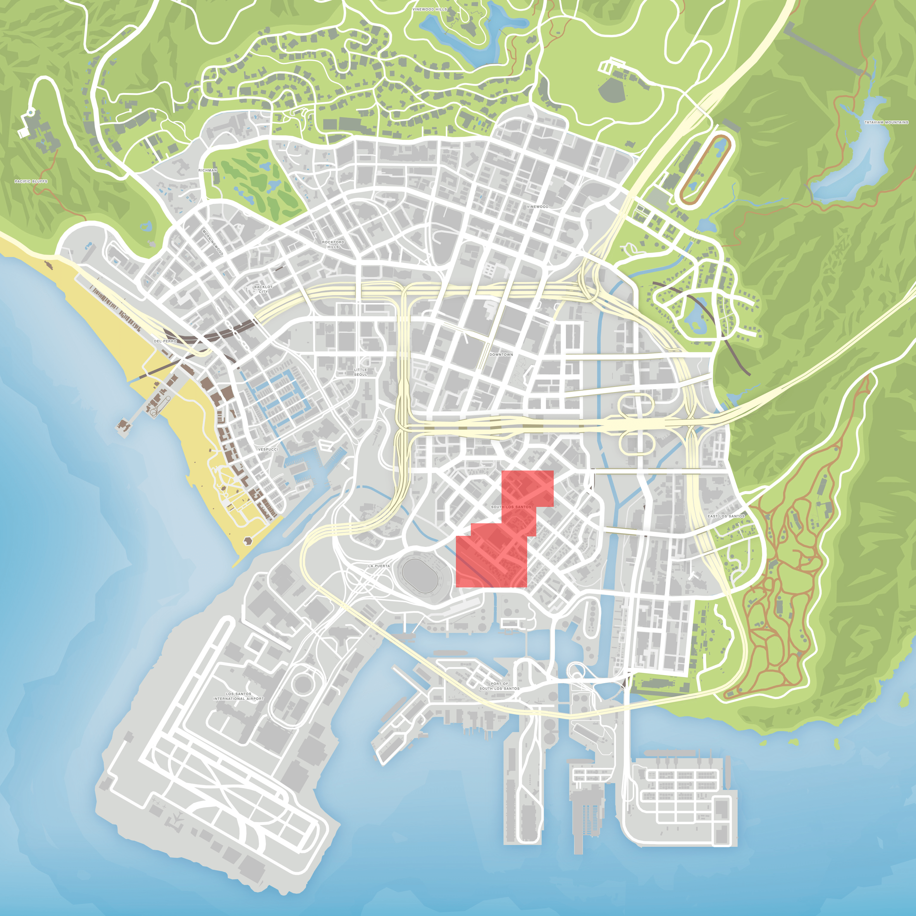 grand theft auto 5 detailed map