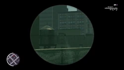 A sniper on this building's rooftop.