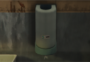 A LSDS tissue dispenser at Yellow Jack Inn in GTA V.