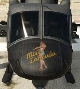 "Miss Zancudo" nose art.