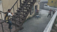 Outside a cocaine lockup.