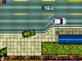 Brother Leroy reveals that he has a bomb in his bag and warns them not to leave the car.