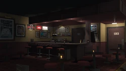 The bar inside Split Sides West