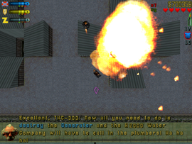 After the last turbine is destroyed, LaBrat tells Claude to find and destroy the generator.