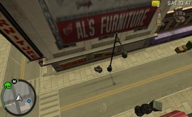 Big Al's Furniture as it appears in Grand Theft Auto: Chinatown Wars.