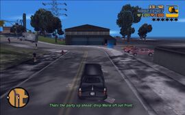 Maria asks Claude to wait outside in the limo while she goes and parties.