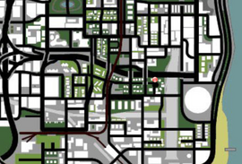 Location of the house in eastern Los Santos