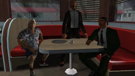 Pepe, Pablo and Alberto at Café Robina.