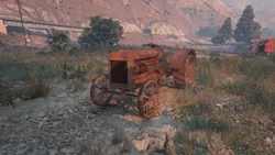 A Tractor in GTA V (enhanced version). ()