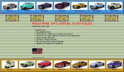 Various beta models and names of vehicles shown on the Capital Autos' Website.