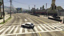 Drifting past spectators