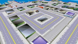 Overview of Trenton in Grand Theft Auto Advance, adapted for the Game Boy Advance hardware limitations.