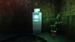 The Triangle Club ATM in the lobby.